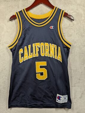 Vintage Champion NCAA California Cal Golden Bears Jason Kidd #5 Jersey Size 36
